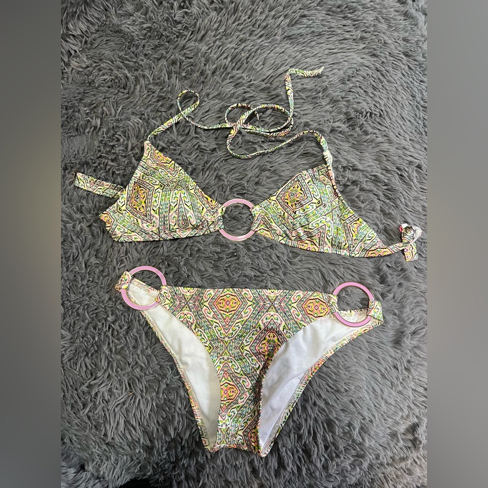 Victoria's Secret Multicolor Bikini with Pink Details